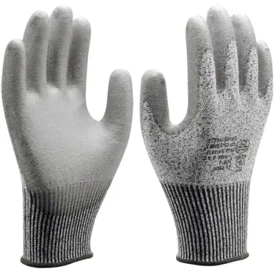 Luva Anti-Corte Nível 5 Com Banho PU Super Safety SS1008 CA 32036