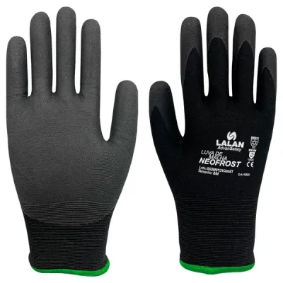 Luva Neofrost Térmica -30º Para Baixa Temperatura Com Banho Nitrílico Lalan CA 42620