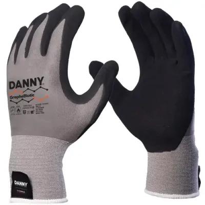 Luva em Grafeno Danny DNY GrapheBiotic Abrasão Corte e Térmica Até 250º