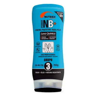 Luva Química Nutriex NB Grupo 3 Contra Bactérias e Microrganismos 200Gr CA 49729