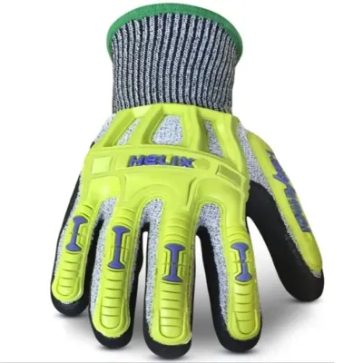 Luva Hexarmor Helix 2096 Proteção Para Impactos e Anticorte Palma Banhada em Nitrilo