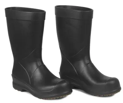 Bota Cano Longo Ocupacional Preta Sticky Shoes FEB II Térmica, Impermeável e Com Solado Grip Antiderrapante CA 50111/51814